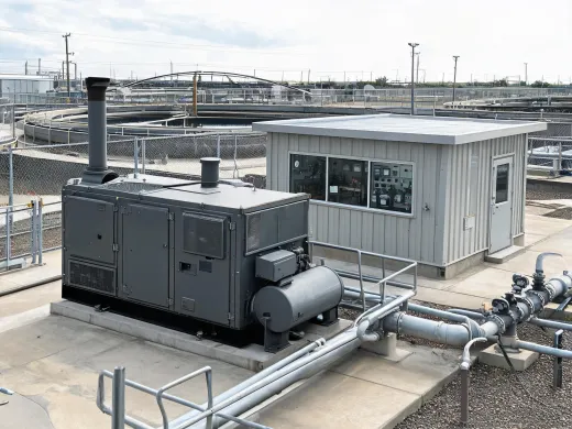 Water treatment backup power facility