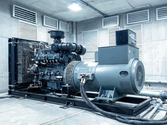 Industrial diesel generator set