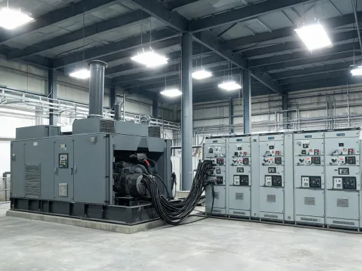 Manufacturing plant utility area